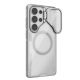 3. Etui Nillkin Iceblade Prop Magnetic z osłoną aparatu i podstawką kompatybilne z MagSafe na Samsung Galaxy S26 Ultra - przezroczysto-szare