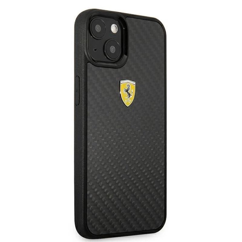 4. Etui Ferrari On Track Real Carbon na iPhone 13 mini - czarne