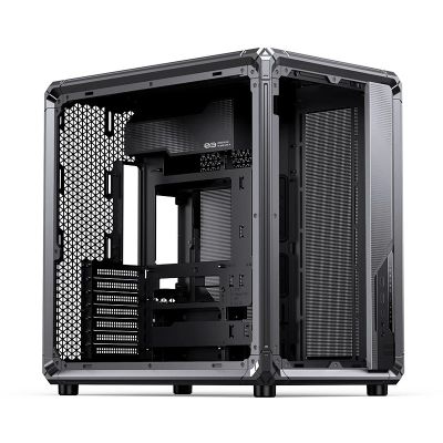 45. Jonsbo X400 PC-Gehäuse, Midi-Tower, ATX, Tempered Glass - grau