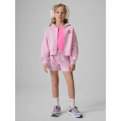 3. Bluza dresowa loose z kapturem dziewczęca 4F 4FJRSS26TSWSF2936-56S
