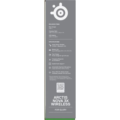 8. Słuchawki Steelseries Arctis Nova 3X Wireless for Xbox, Aqua