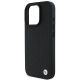6. Etui BMW Signature Leather Diamond Metal Logo MagSafe na iPhone 16 Pro Max - czarne