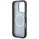 7. Etui Guess IML Metal Glitter 4G Circle Triangle MagSafe na iPhone 16 Pro - czarne