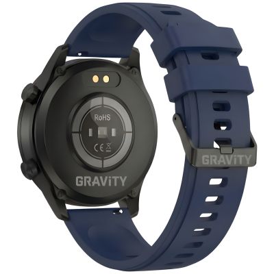 16. Smartwatch Gravity Czarny 2 Paski GT10-5