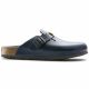 5. Chodaki damskie Birkenstock Boston ESD Blue skóra naturalna klapki narrow wąskie (0061388)