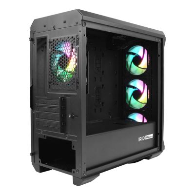 49. Obudowa NATEC Genesis Irid 503 ARGB NPC-1559 (Micro ATX. Mini ITX; kolor czarny)