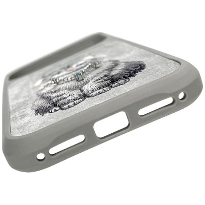 5. Etui Nimmy Lucky Fashion Cat MagSafe na iPhone 17 Pro - szare