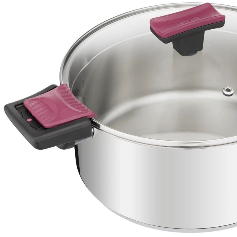 6. Zestaw garnków TEFAL Cook & Clip 10 elem. G723SA74