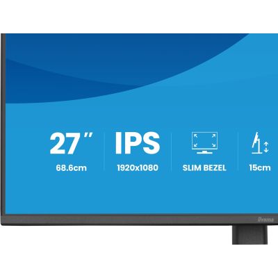 33. iiyama ProLite XB2793HSU-B1 monitor komputerowy 68,6 cm (27") 1920 x 1080 px Full HD LED Czarny
