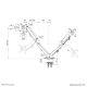 3. Neomounts DS70-700BL2 uchwyt / stojak do monitorów 68,6 cm (27") Biurko Czarny