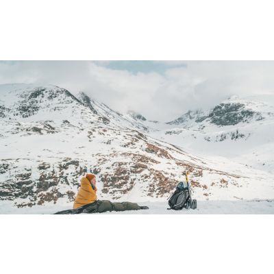5. Robens Mountain Bivvy Dorosły Śpiwór prostokątny Nylon, Poliester Ciemny Zielony