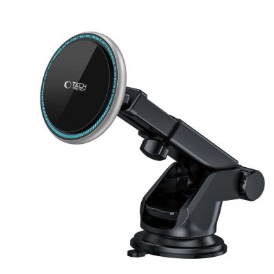3. Uchwyt Tech-Protect A2 samochodowy na telefon z ładowarką indukcyjną MagSafe 15W na kokpit - czarny