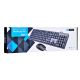7. Zestaw klawiatura + mysz IBOX IKMS606 (USB 2.0; (US); kolor czarny; optyczna; 800 DPI)