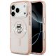 Etui Karl Lagerfeld IML Choupette Sketch Logo MagSafe na iPhone 17 Pro - różowe