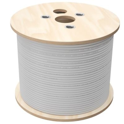 Q-LANTEC Kabel U/UTP kat.6, sieciowy, skrętka, LSOH, B2ca 4PR, 1Gb/s (10Gb/s do 55m), szary, 500m (KIU6LSOH500BQ)