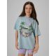 T-shirt bawełniany dziewczęcy 4F 4FJRSS26TTSHF3981-33S