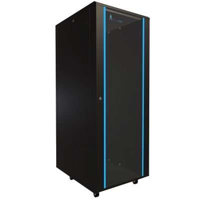 8. Extralink Szafa rack 32U 600x800 Czarna stojąca