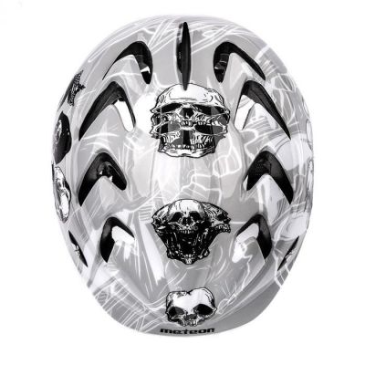 2. KASK ROWEROWY DLA DZIECI METEOR MV7 szary
