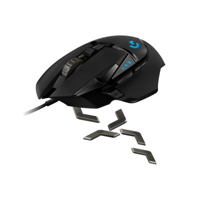 7. Mysz Logitech G502 Hero 910-005470 (optyczna; 16000 DPI; kolor czarny)