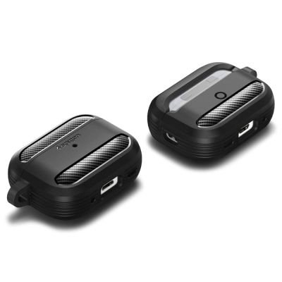 10. Etui Spigen Rugged Armor na Apple AirPods Pro 1 / 2 - czarny mat