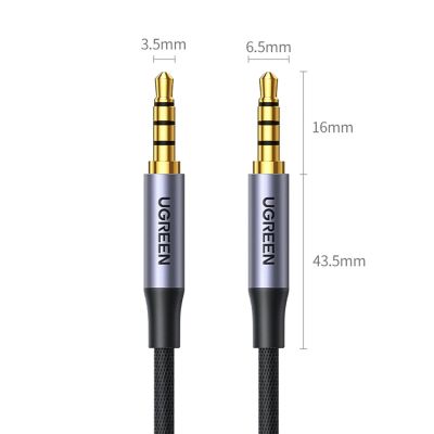 2. Kabel Ugreen AV183 10648 mini jack 3.5mm / mini jack 3.5mm 1m - szary