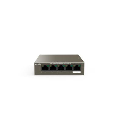 2. Switch PoE Tenda TEG1105P-4-63W (5x 10/100/1000Mbps)