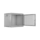 9. Szafa instalacyjna rack wisząca 19" 9U 600X450 szara drzwi perforowane Lanberg (flat pack)