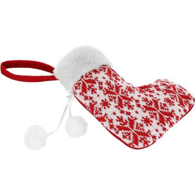 3. ZAWIESZKA SKARPETKA NA PREZENTY BIAŁA 16x19CM