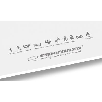 18. Waga z funkcją bluetooth Esperanza B.FIT EBS016W (kolor biały)