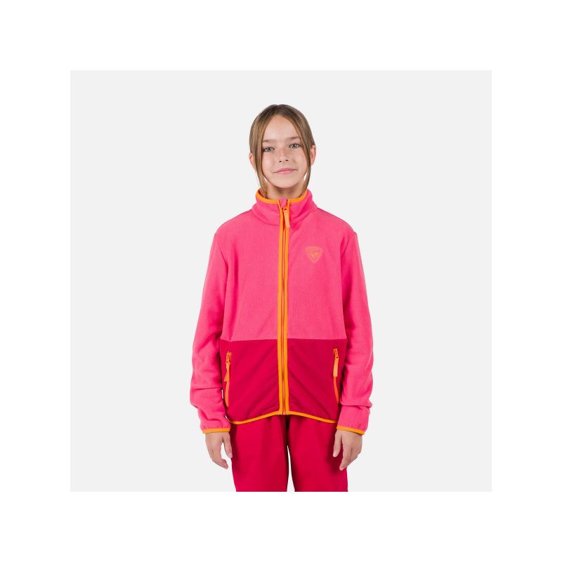 2. Bluza Rossignol Jr Strawpile Fleece Fz różowy