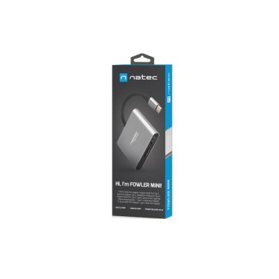 12. NATEC MULTI PORT FOWLER MINI (USB-C PD, USB 3.0, HDMI 4K) NMP-1607