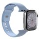 4. Pasek silikonowy Puro Icon do Apple Watch 42 / 44 / 45 / 49 mm - jasnoniebieski (2 szt.)