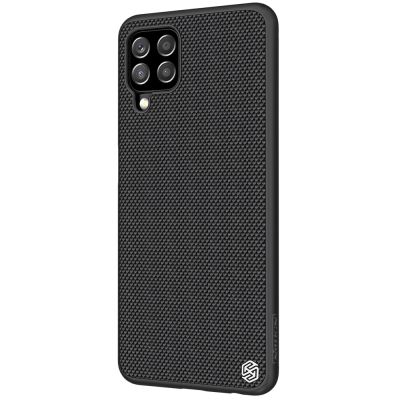 3. Nillkin Textured Case wytrzymałe wzmocnione etui z żelową ramką i nylonem na tyle Samsung Galaxy A22 4G czarny