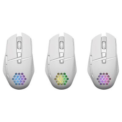 3. DEFENDER MYSZ GM-514 GLORY OPTIC RF RGB 3200DPI 7P BIAŁA 52513