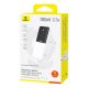 8. Powerbank Baseus Lipow 10000mAh 22,5W z dwoma wbudowanymi kablami (z kablem Baseus Simple USB-A - USB-C 3A 20cm) - biały