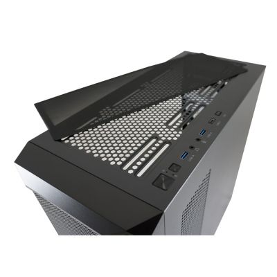 10. LC-Power Gaming 804B - Midi Tower - obudowa PC - ATX - micro ATX - Mini-ITX - Metal - Plastik - Szkło hartowane - 16 cm