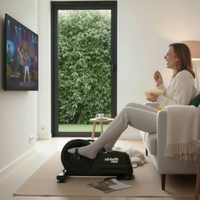 26. VIRTUFIT ELEKTRYCZNY ROWER STACJONARNY MB450 - TRENAŻER MOBILNOŚCI