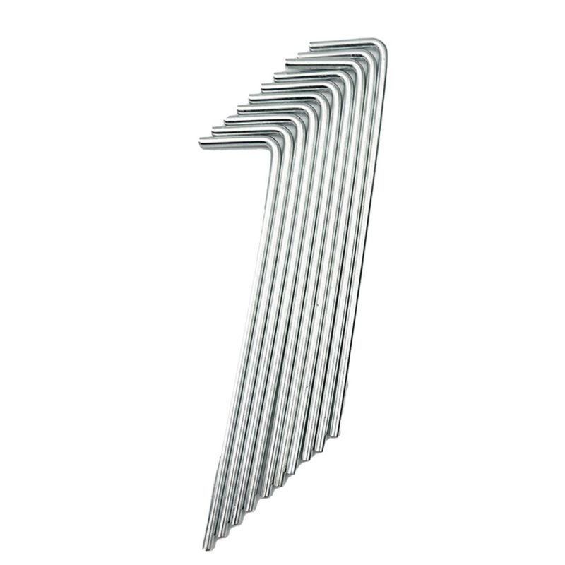 9. ŚLEDZIE SZPILKI DO NAMIOTU 18CM (15+3cm) KPL.10SZT METAL