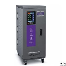 Qoltec Trójfazowy stabilizator napięcia AVR MULTIPROTECTION |15kVA | Dokładność ± 3% | Serwomotor 3F | LCD | Expert Line