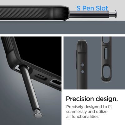 9. Etui Spigen Rugged Armor na Samsung Galaxy S24 Ultra - czarny mat