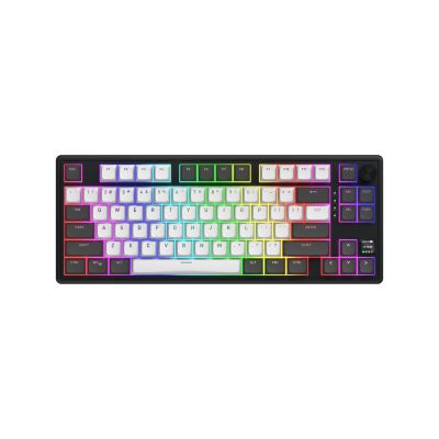 23. HATOR Skyfall Pro Wireless 80 klawiatura Gaming USB + RF Wireless + Bluetooth QWERTY US English Czarny, Szary