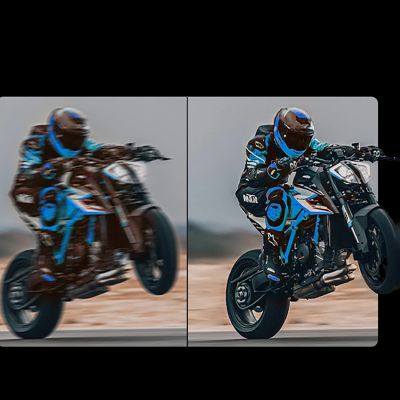 8. Kamera sportowa AKEEYO AKY-710S wideorejestrator 4K na kierownicę motocykl - czarna