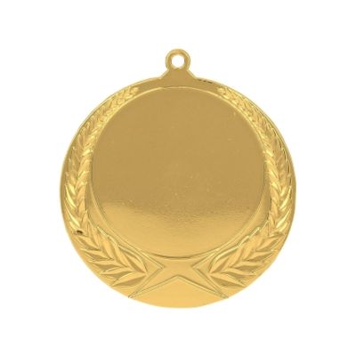 Medal złoty ogólny z miejscem na emblemat 50 mm - medal stalowy