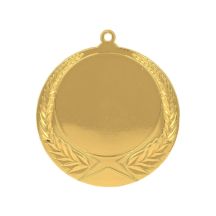 Medal złoty ogólny z miejscem na emblemat 50 mm - medal stalowy