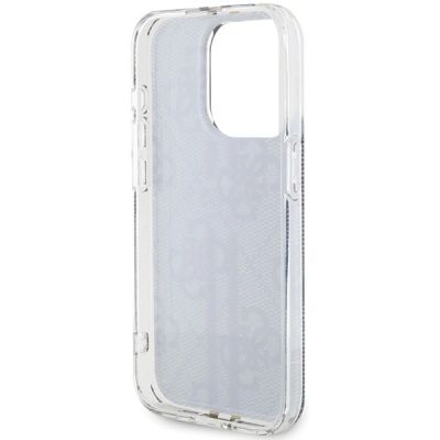 7. Etui Guess IML 4G Gold Stripe na iPhone 15 Pro - czarne