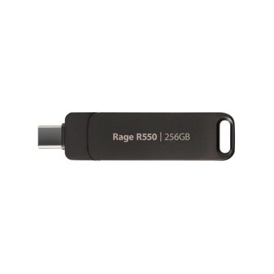 3. Patriot Rage R550 256GB Dual USB A+C, Alu, 100MBs