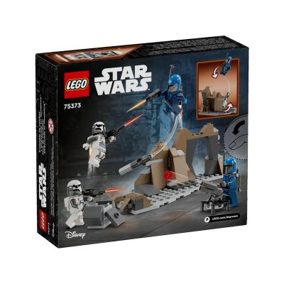 6. LEGO Star Wars 75373 Zasadzka na Mandalorze — zestaw bitewny