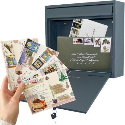 8. SKRZYNKA NA LISTY 36X9X31,3CM 1067568 SASKA GARDEN