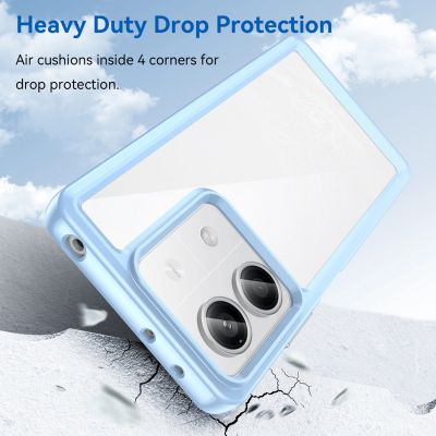 3. Etui Outer Space Case z żelową ramką do Xiaomi Redmi Note 13 5G - niebieskie