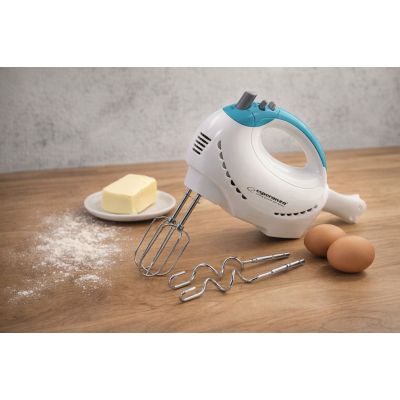 26. Blender, Mikser ręczny Esperanza TIRAMISU EKM010 (300W; kolor biały)
